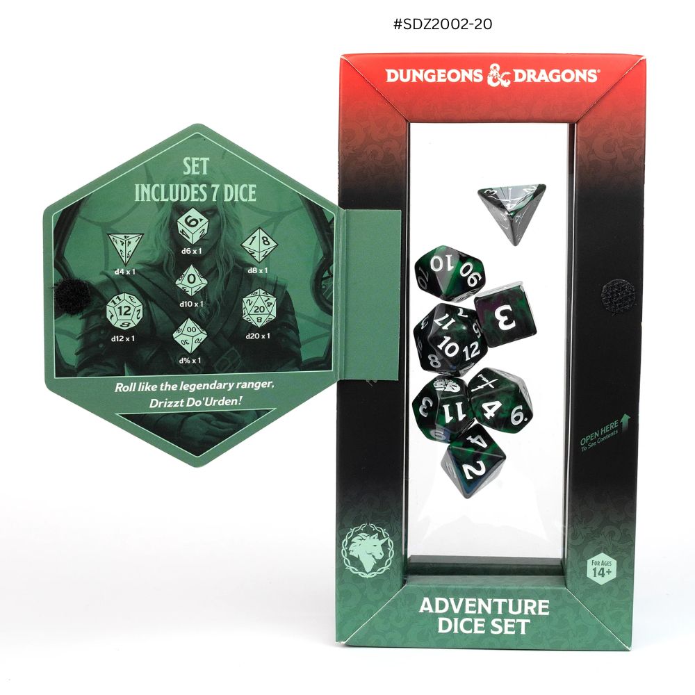 Dungeons & Dragons Adventure Dice - Legend of Drizzt | Sirius Dice image 1