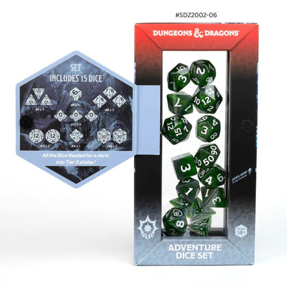 Dungeons & Dragons Adventure Dice - Cleric: Green | Sirius Dice image 1