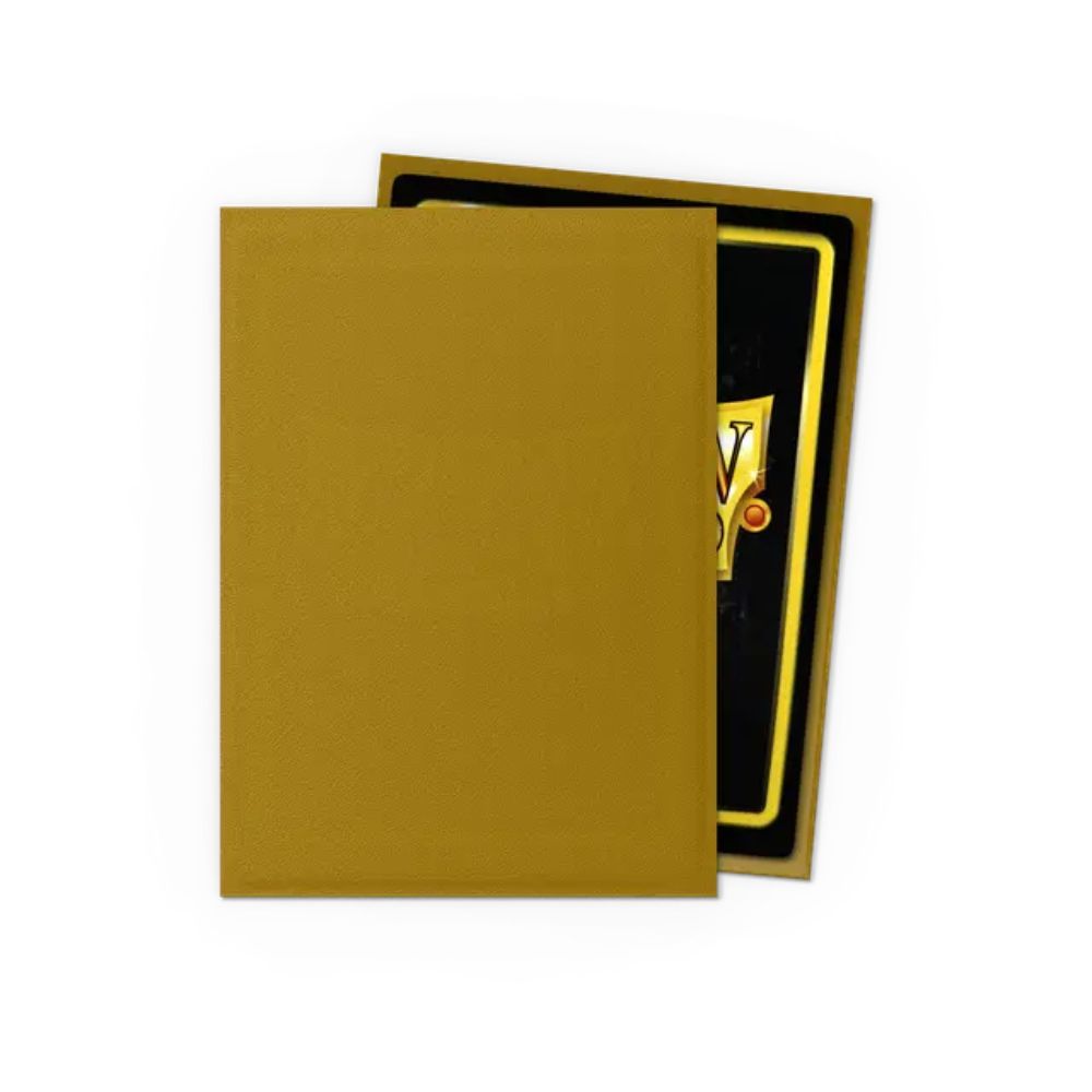 Dragon Shield Sleeves: Standard Matte - Gold 100CT image 1