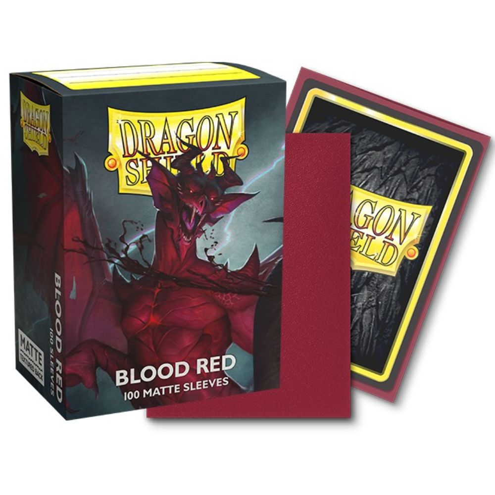 Dragon Shield Sleeves: Standard Matte - Blood Red 100CT image 0