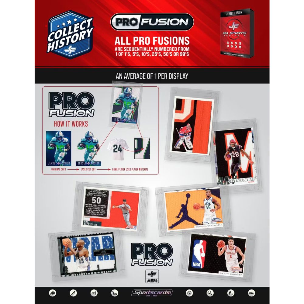 Jersey Fusion All Sports Series 4 Hobby Box image 2