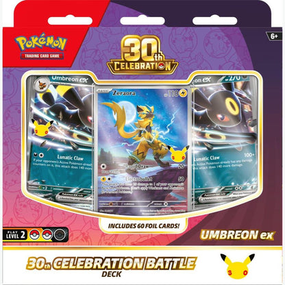 Pokemon 30th Celebration Battle Deck (Umbreon ex) / Zeraora PROMO