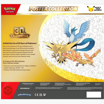 Pre-Order 9/16/26 Release: Pokemon 30th Celebration Poster Collection Box