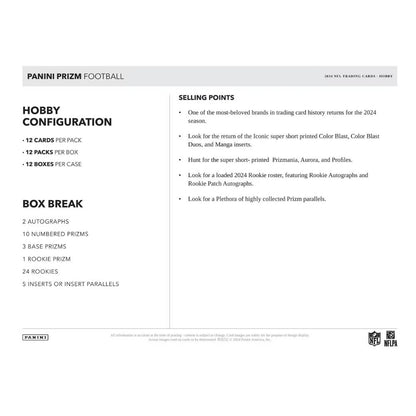 2024 Panini Prizm Football Hobby Box image 4