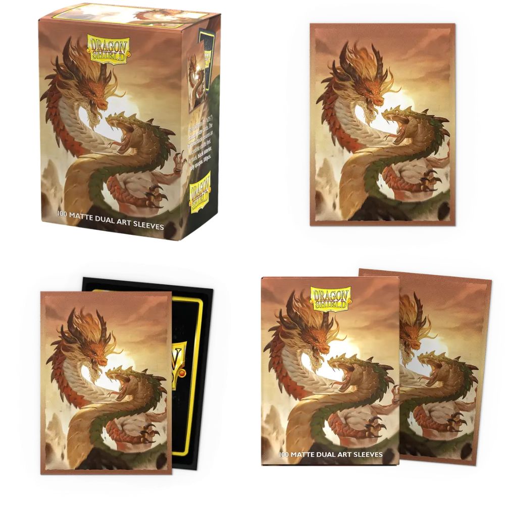 Dragon Shield Sleeves: 100 Standard Matte Dual Art - Year of the Wood Snake 2025 image 0