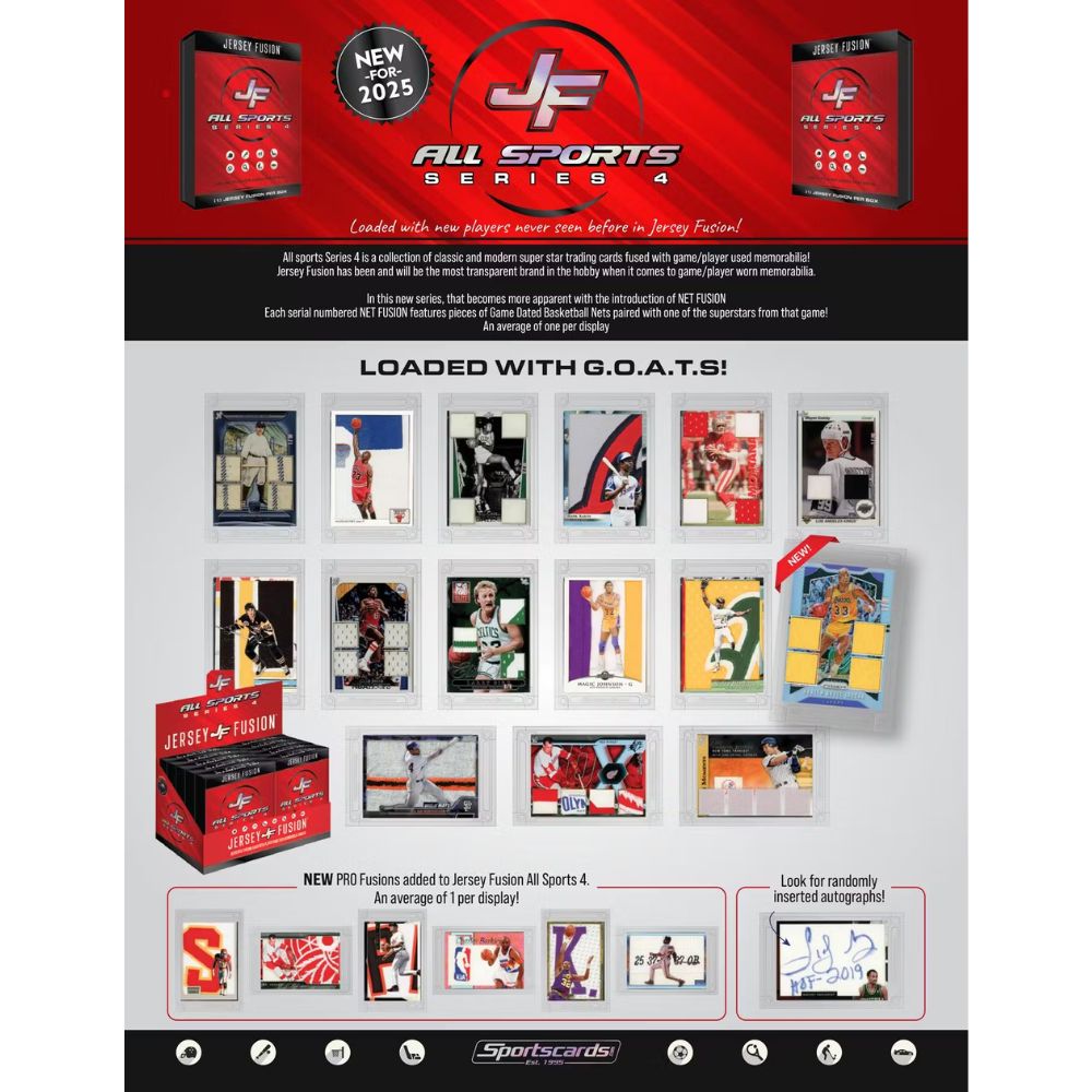 Jersey Fusion All Sports Series 4 Hobby Box image 1