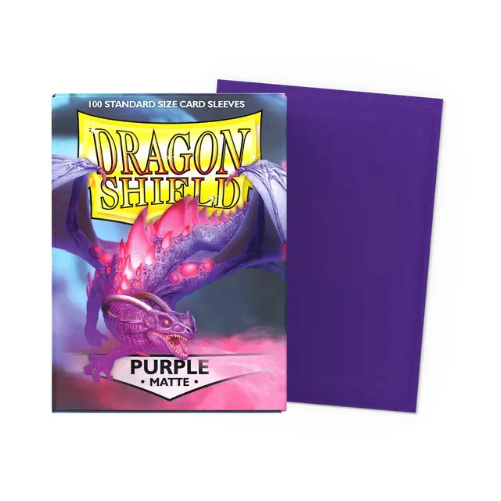 Dragon Shield Sleeves: Standard Matte - Purple 100CT image 0