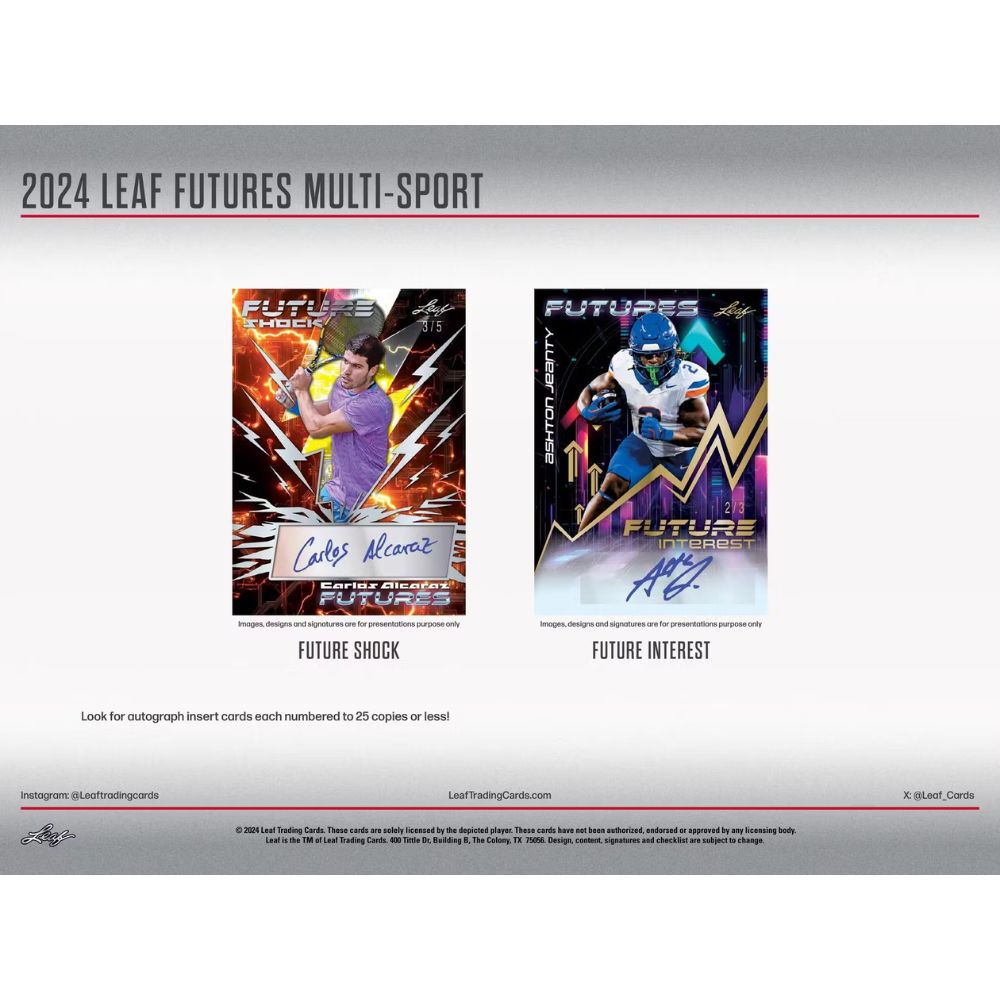 2024 Leaf Multisport Futures Hobby Box image 6