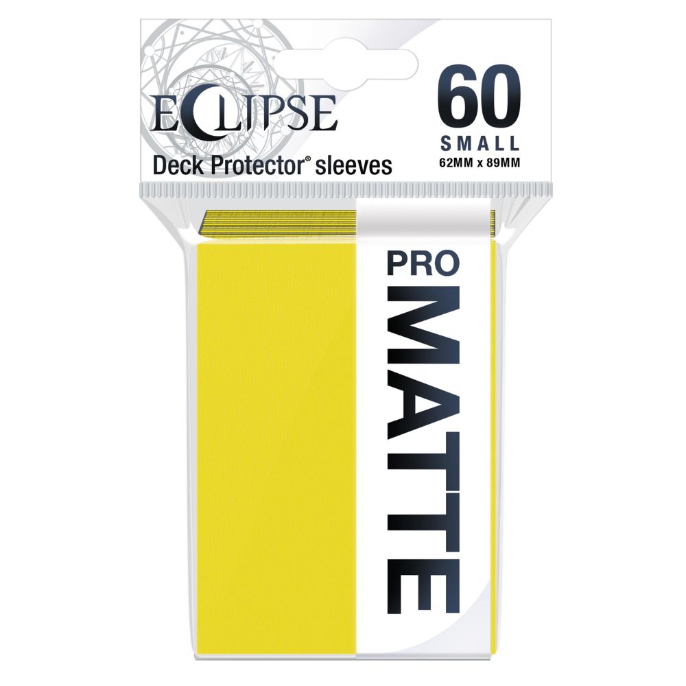 Ultra Pro Sleeves Small Eclipse Matte Lemon Yellow 60 Count image 0
