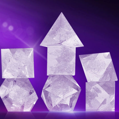Sirius Dice - Cloak and Dagger Clear Dice Set image 2