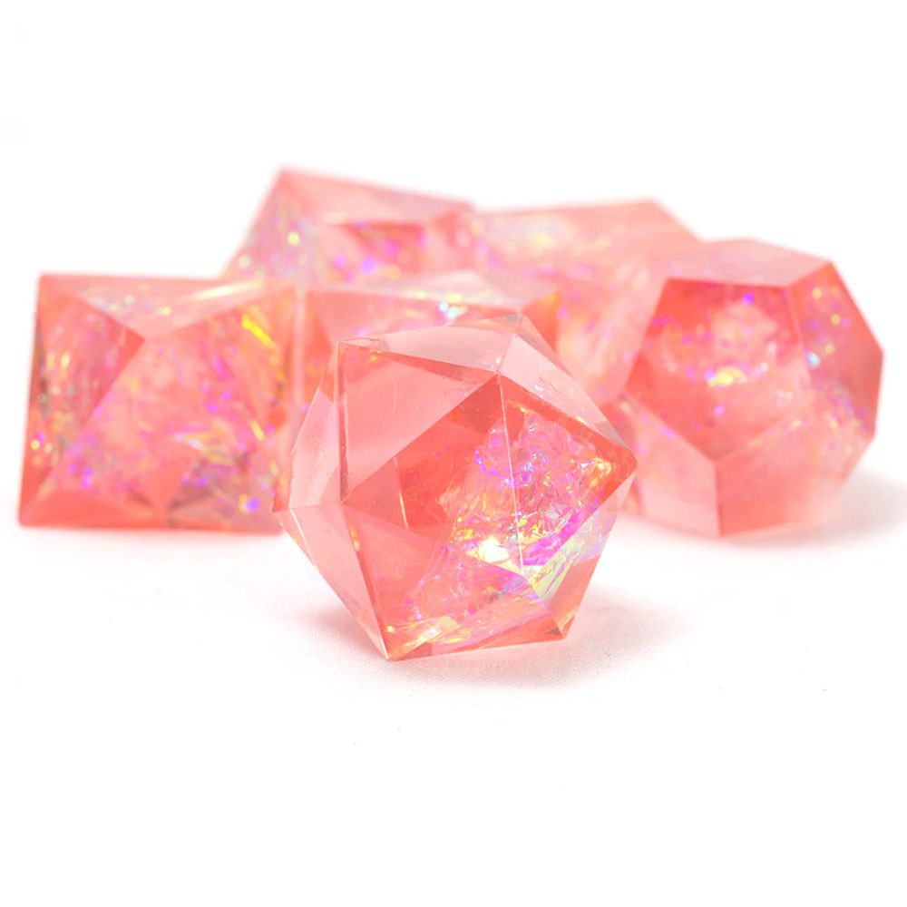 Sirius Dice - Cloak & Dagger - Pink Dice Set image 4