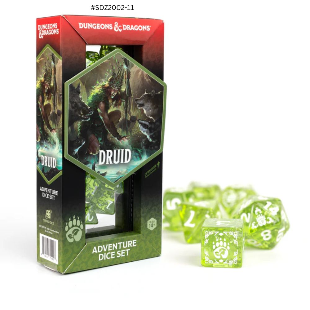 Dungeons & Dragons Adventure Dice - Druid: Green | Sirius Dice image 0