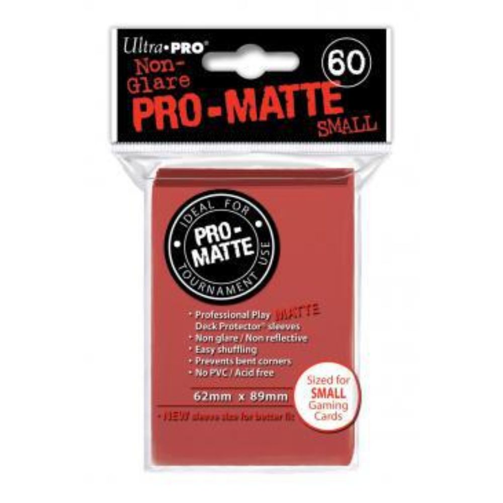 Ultra Pro Deck Protector Small Red Pro-Matte image 0