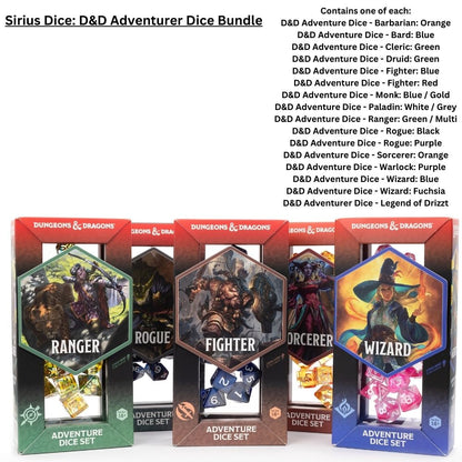Sirius Dice: D&D Adventurer Dice Bundle image 0
