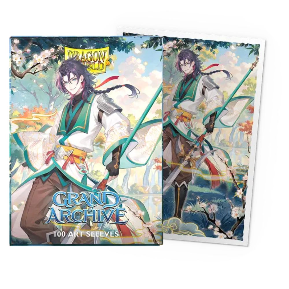 Grand Archive - Jin, Fate Defiant - Matte Art Sleeves - Standard Size image 1