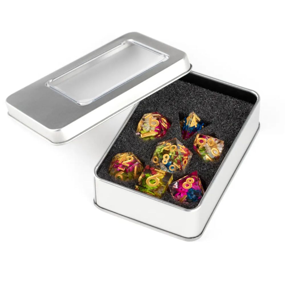 FanRoll: 7CT Liquid Core Elixir Aegis of Hope Polyhedral Dice Set image 1