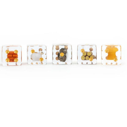 FanRoll: 5CT CATAN Inclusion Dice Set #FRD11100 image 2