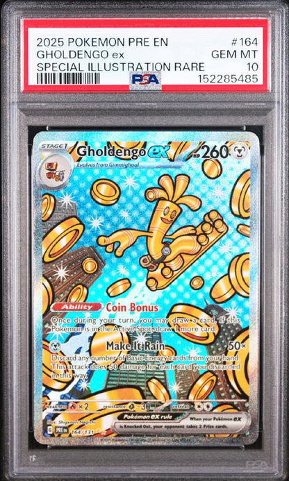 Prismatic Evolutions #164 Gholdengo ex Special Illustration Rare PSA 10