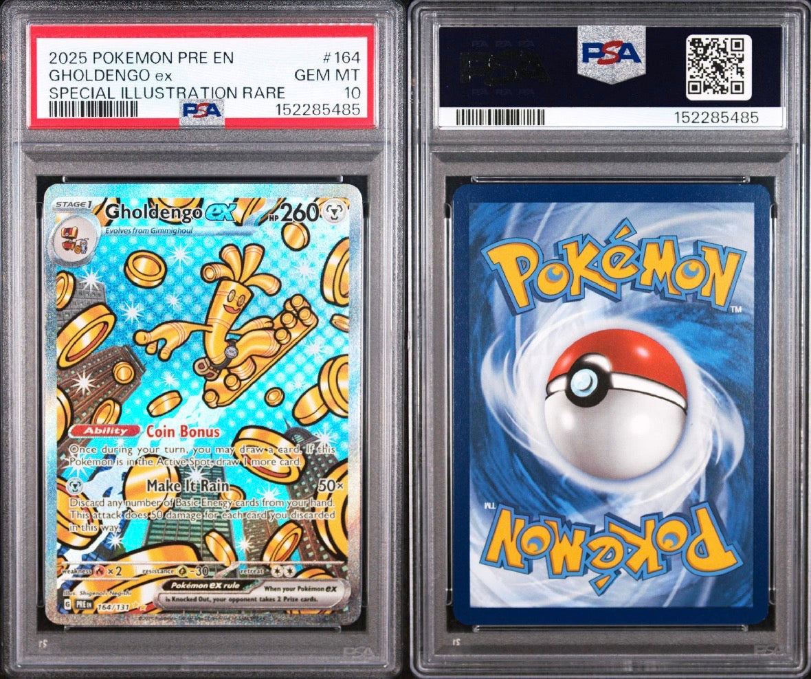 Prismatic Evolutions #164 Gholdengo ex Special Illustration Rare PSA 10