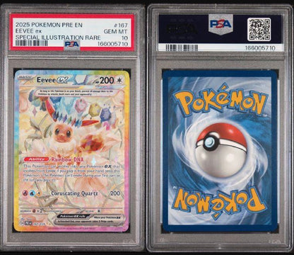Prismatic Evolutions #167 Eevee ex Special Illustration Rare PSA 10
