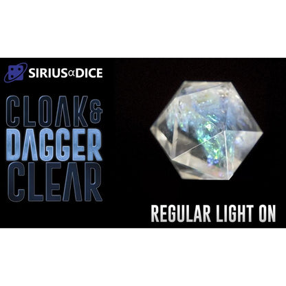 Sirius Dice - Cloak and Dagger Clear Dice Set image 3