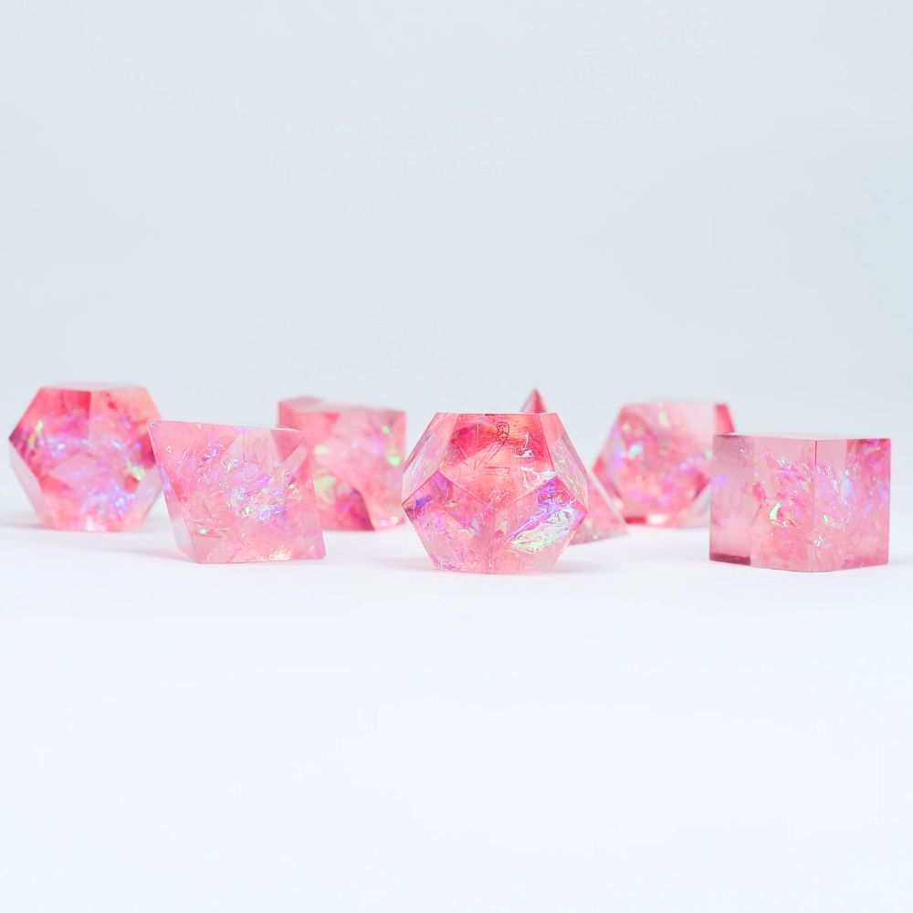 Sirius Dice - Cloak & Dagger - Pink Dice Set image 2