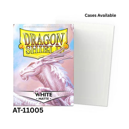 Dragon Shield Sleeves: Standard Matte - White 100CT -AT-11005