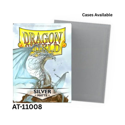 Dragon Shield Sleeves: Standard Matte - Silver 100CT- # AT-11008