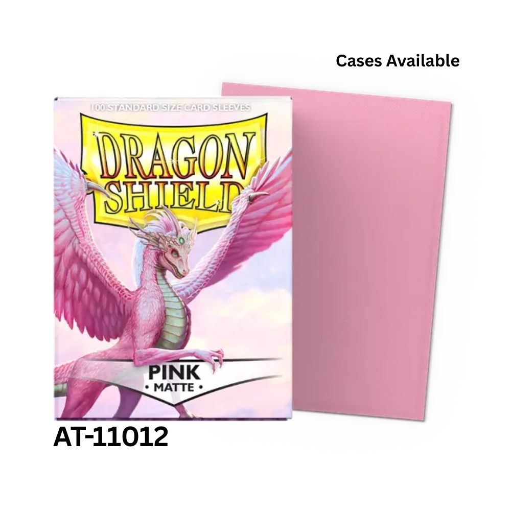 Dragon Shield Sleeves: Standard Matte - Pink 100CT - # AT-11012