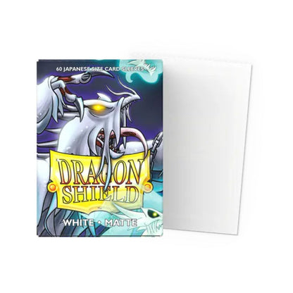 Dragon Shield Sleeves: Japanese Matte - White 60CT / # AT-11105