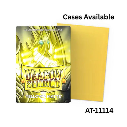 Dragon Shield Sleeves: Japanese Matte - Yellow 60CT / # AT-11114