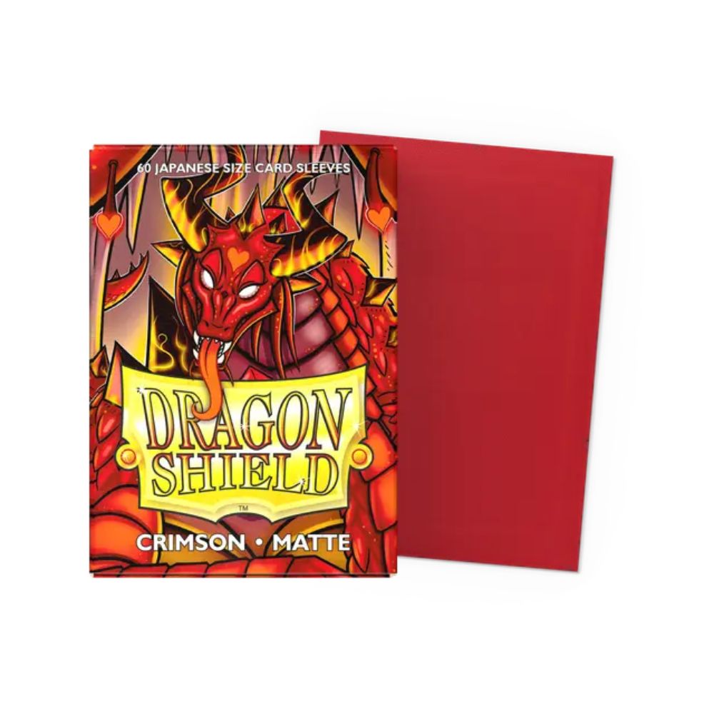 Dragon Shield Sleeves: Japanese Matte - Crimson 60CT / # AT-11121