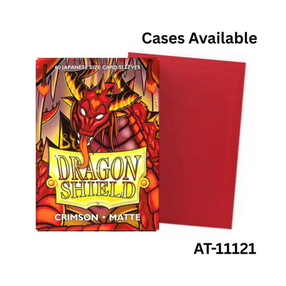 Dragon Shield Sleeves: Japanese Matte - Crimson 60CT / # AT-11121