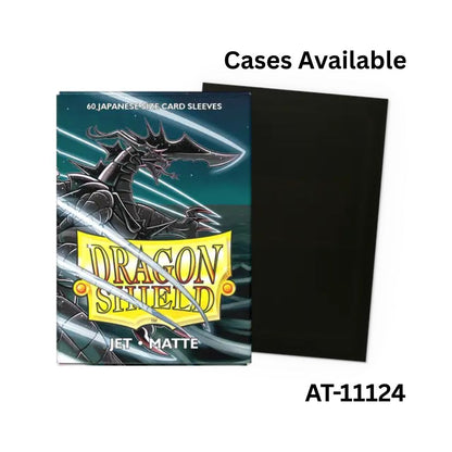 Dragon Shield Sleeves: Japanese Matte - Jet 60CT / AT-11124