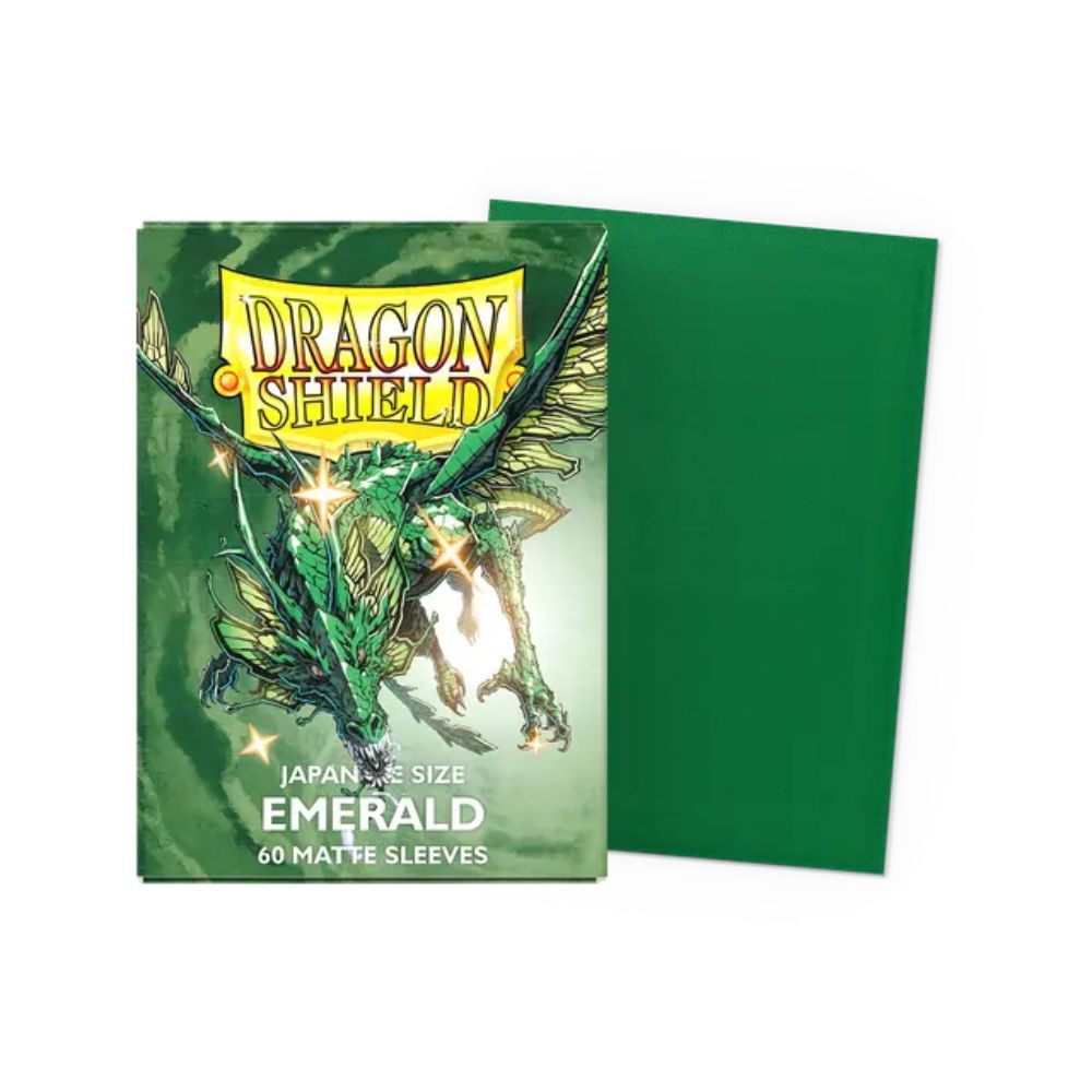 Dragon Shield Sleeves: Japanese Matte - Emerald 60CT / # AT-11136