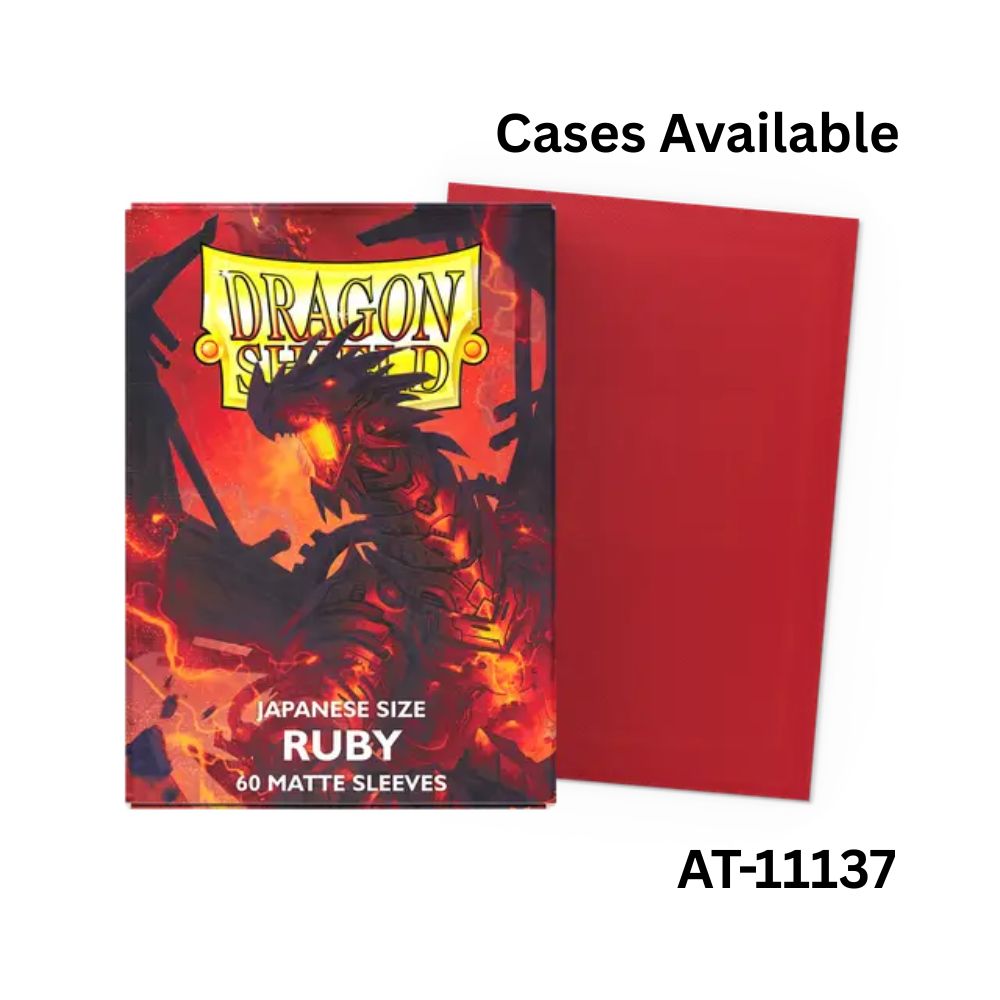 Dragon Shield Sleeves: Japanese Matte - Ruby 60CT / AT-11137