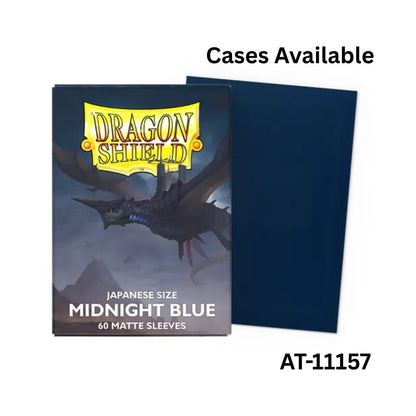 Dragon Shield Sleeves: Japanese Matte - Midnight Blue 60CT / # AT-11157