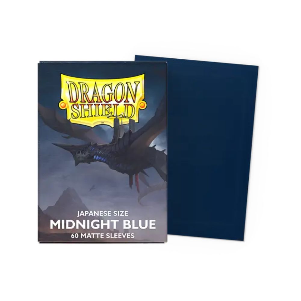 Dragon Shield Sleeves: Japanese Matte - Midnight Blue 60CT / # AT-11157