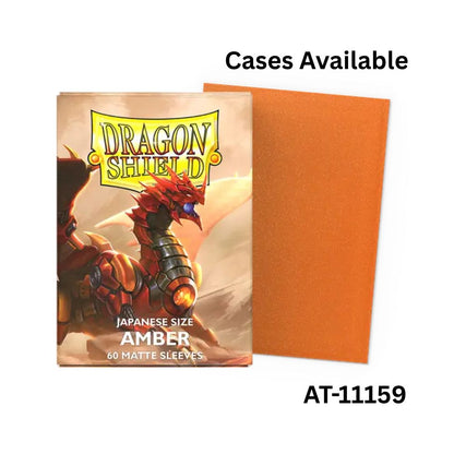 Dragon Shield Sleeves: Japanese Matte - Amber 60CT / # AT-11159
