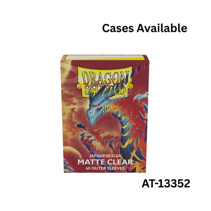 Dragon Shield Sleeves: Outer Sleeves Japanese Matte - Clear 60CT / # AT-13352