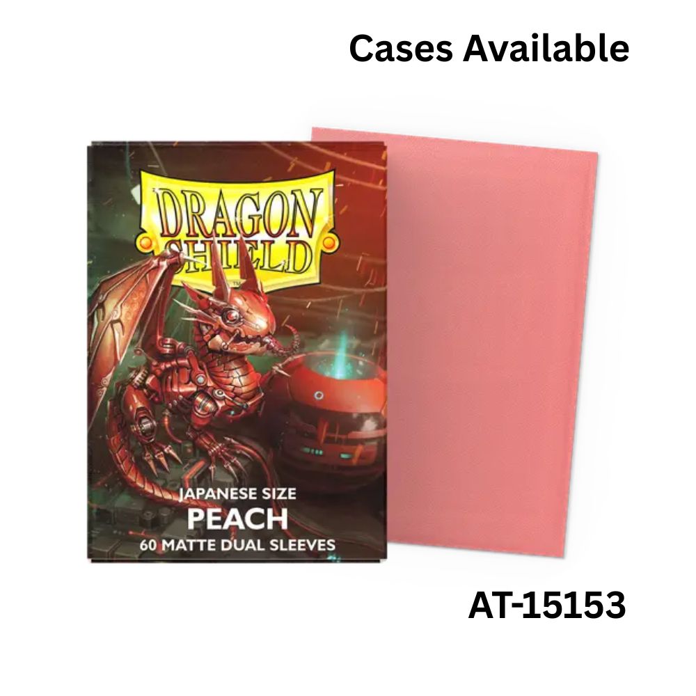 Dragon Shield Sleeves: Japanese Matte Dual - Peach 60CT / # AT-15153