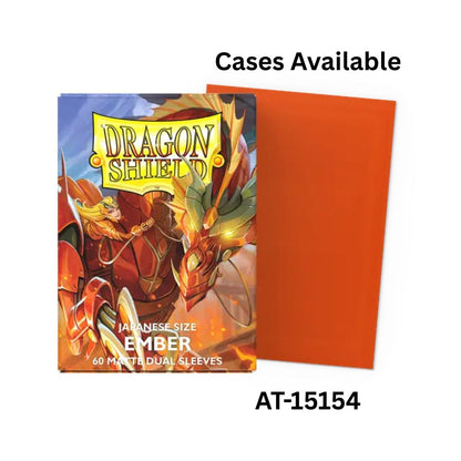 View Larger Dragon Shield Sleeves: Japanese Matte Dual - Ember 60CT / # AT-15154