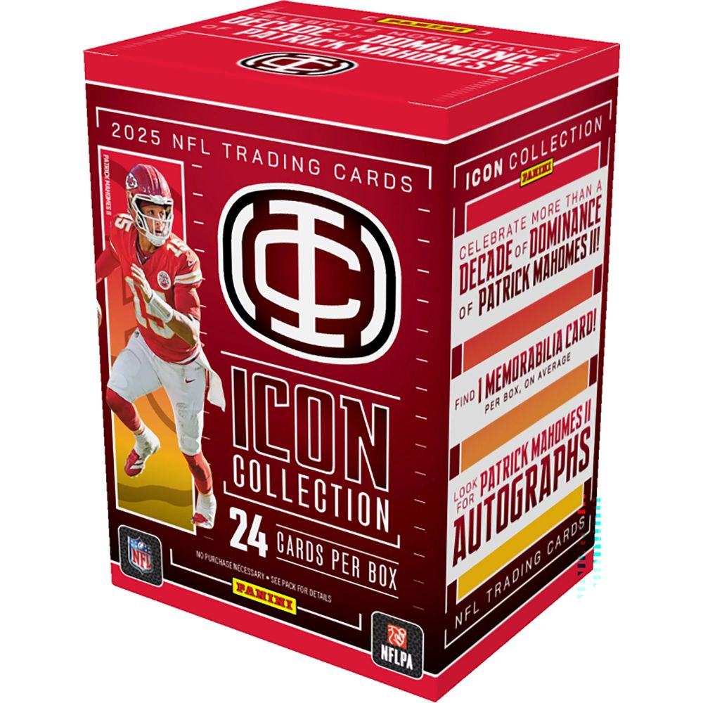 Panini 2025 Authentically Patrick Mahomes Icon Collection Football Blaster Box