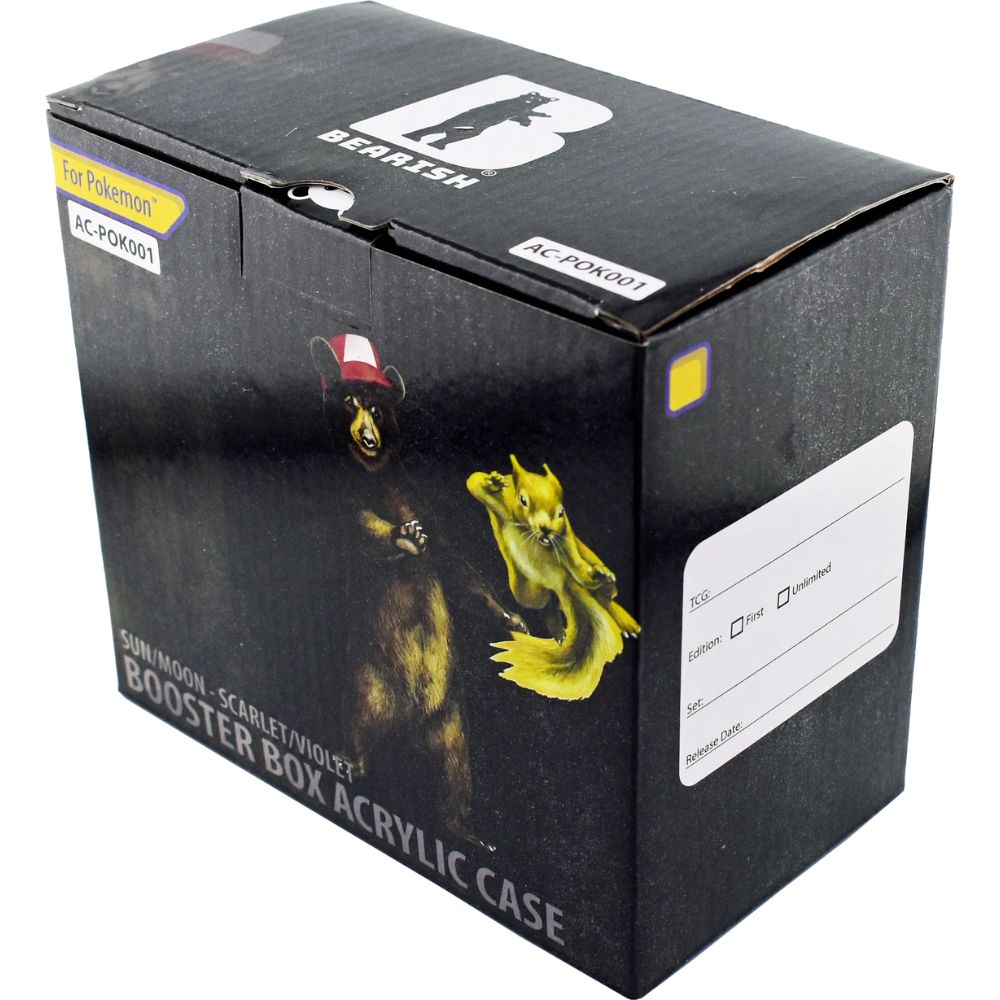 Bearish Acrylic Case Pokemon Booster Display
