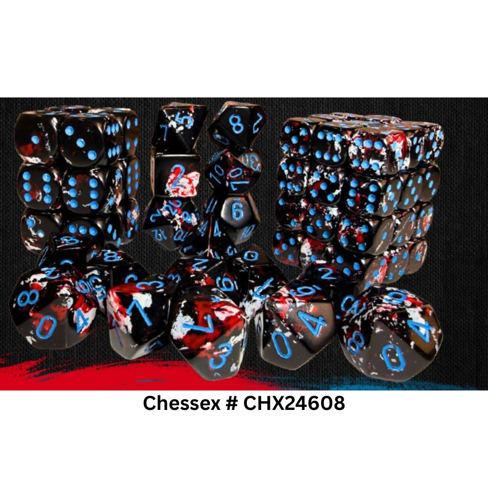 Chessex Brush Dice Dark Side 16mm Dice Block/ CHX24608