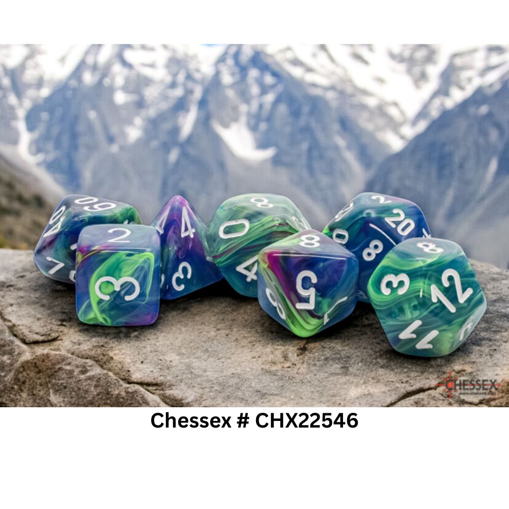 Festive Mega-hedral Waterlily/white 7-Die set CHX 22546