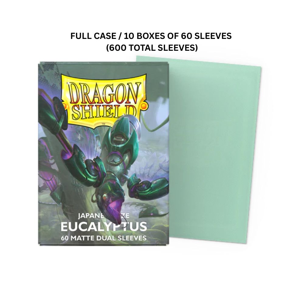 (X10)  Dragon Shield Sleeves: Japanese Matte Dual - Eucalyptus 60CT / # AT-15149