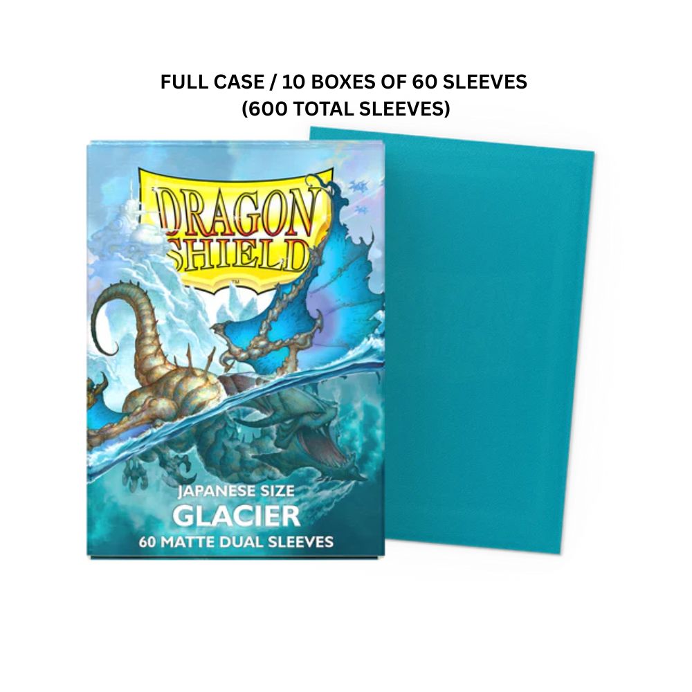 (X10)  Dragon Shield Sleeves: Japanese Matte Dual - Glacier 60CT / # AT-15131