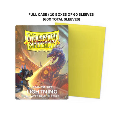 (X10)  Dragon Shield Sleeves: Japanese Matte Dual - Lightning 60CT / # AT-15147