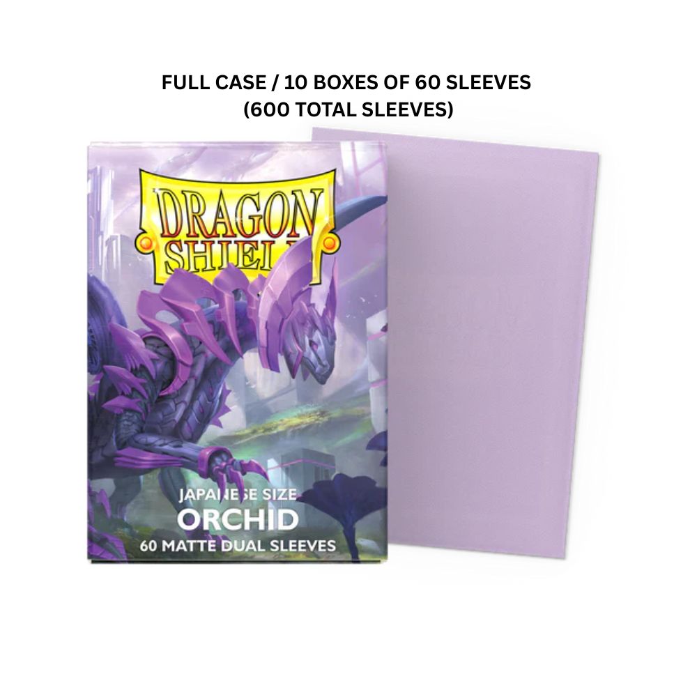 (X10)  Dragon Shield Sleeves: Japanese Matte Dual - Orchid 60CT / # AT-15141